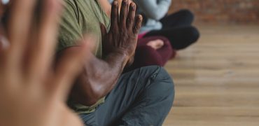 Yoga Diversity People Exercise Class Relax Concept