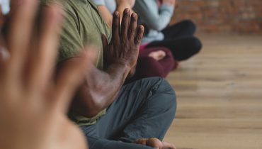 Yoga Diversity People Exercise Class Relax Concept
