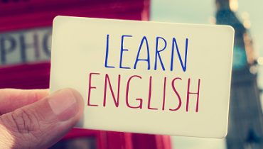 apprendre anglais text learn english in a signboard with the Big Ben